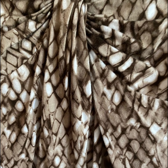 Dana Buchman blouse brown and white Large - Picture 9 of 9